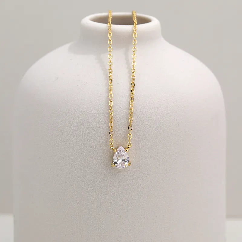 Alexandrite Water Drop Pendant Necklace